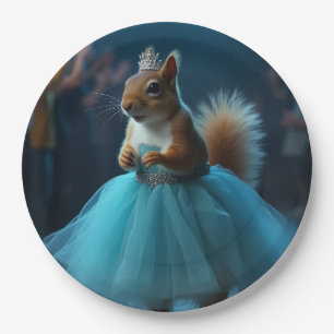 Prato De Papel O Esquilo da Princesa