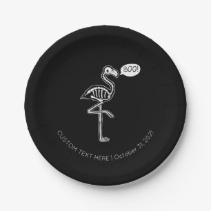 Prato De Papel O Fantasma Flamingo