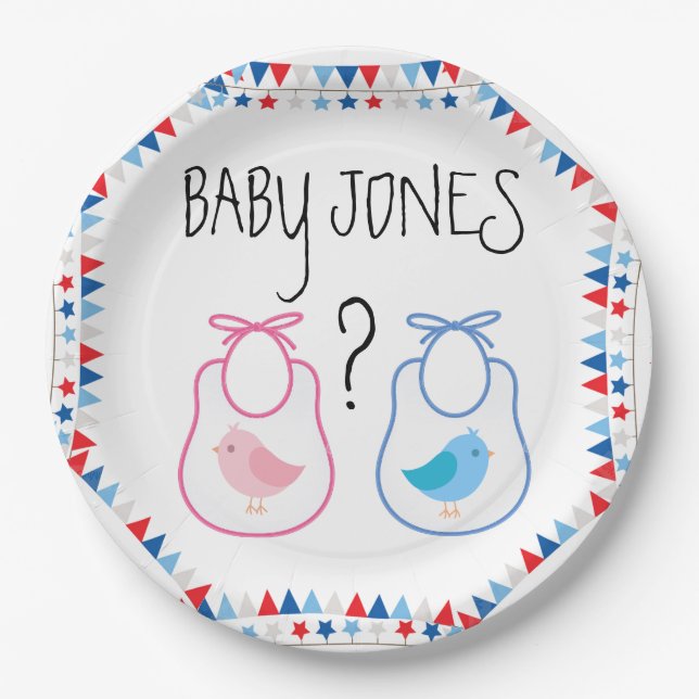 Prato De Papel O género revela placas de BabyQ (Frente)