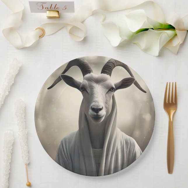 Prato De Papel O Goat Shepard, (Casamento)