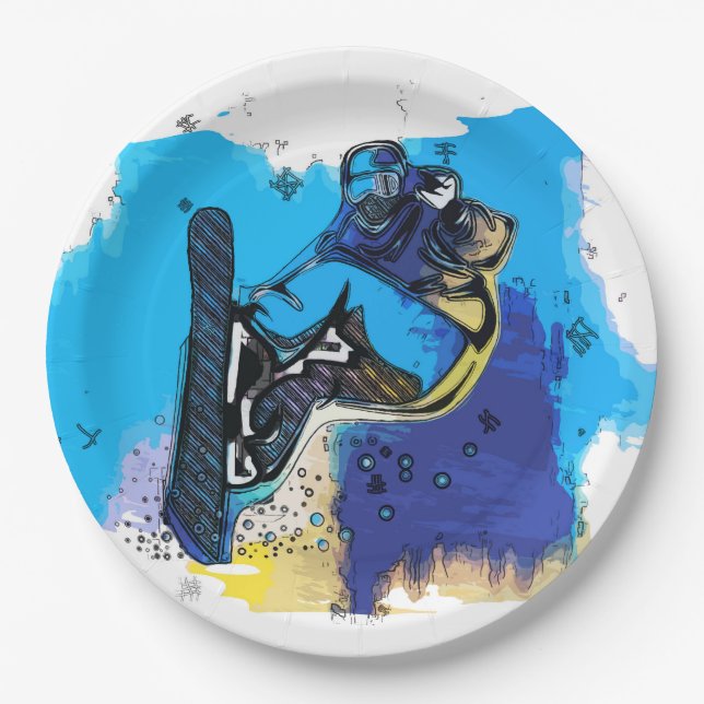 Prato De Papel O Grande Ar Salta! - Snowboard Fool (Frente)