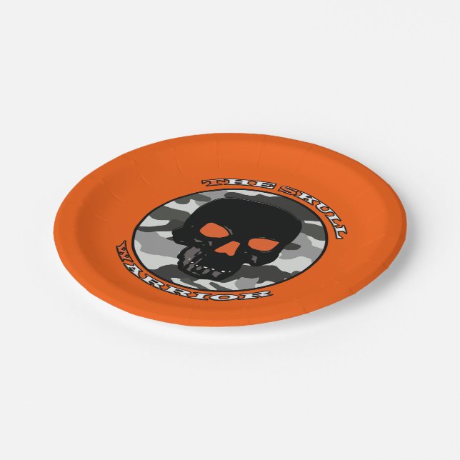 Prato De Papel O guerreiro do crânio (Inclinado)