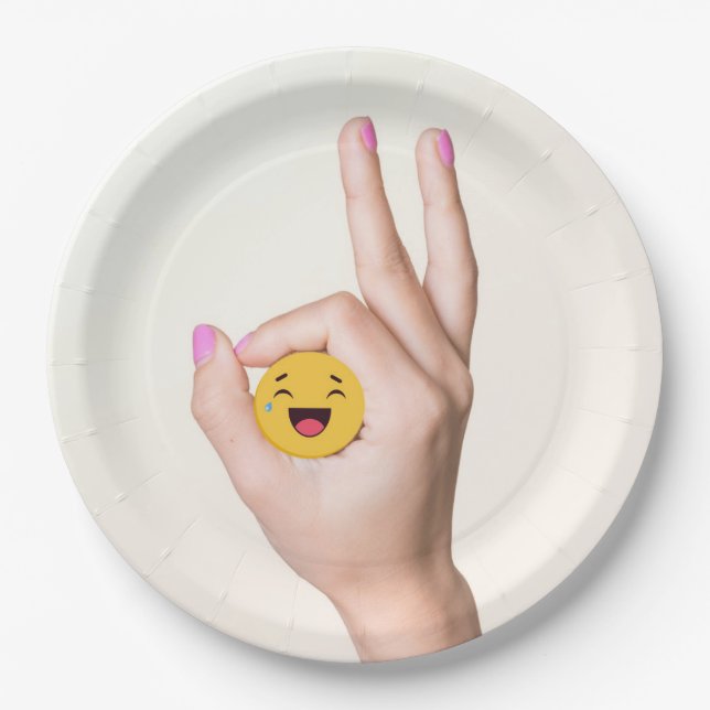 Prato De Papel O Jogo Do Círculo Está Bem. (Frente)