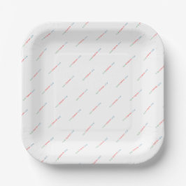Prato De Papel o logotipo da sua empresa personalizado