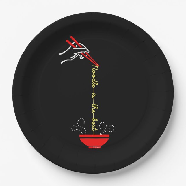 Prato De Papel O macarronete é o melhor (Frente)