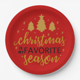 Prato De Papel O Natal É A Minha Arte De Palavras Favorita