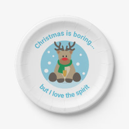 Prato De Papel O Natal É Chato