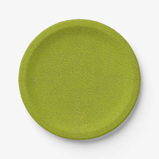 Prato De Papel O olhar do Snuggly Chartreuse Green Suede (Frente)