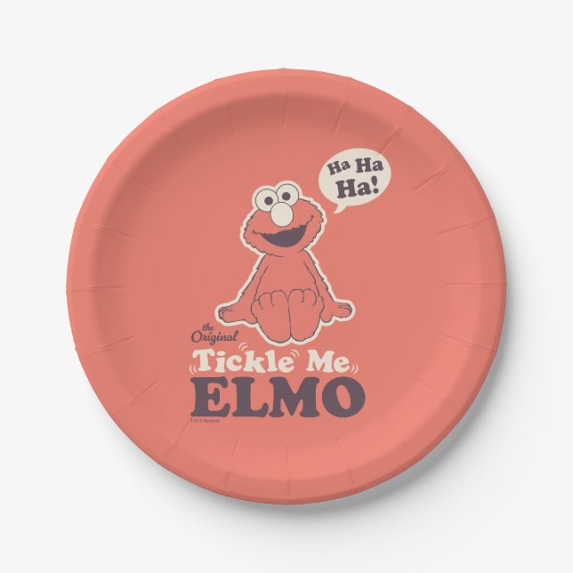 Prato De Papel O Original Tickle Me Elmo (Frente)