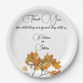 Prato De Papel O outono artístico deixa casamento