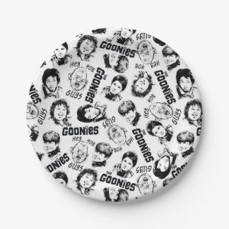 Prato De Papel O Padrão dos Caracteres dos Goonies
