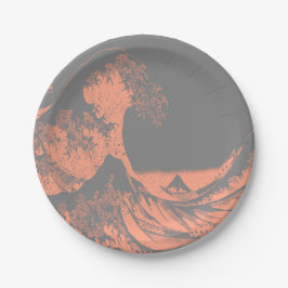 Prato De Papel O papel Wave do Excelente coloca a pessel e a Cinz