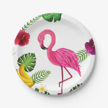 O partido de papel do flamingo chapeia utensílios