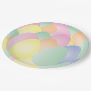 Prato De Papel O Pastel eggs as placas de papel da celebração d
