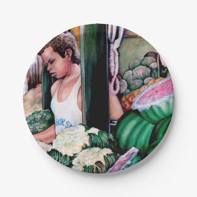 Prato De Papel O Que Você Gosta Desses Melões? (Frente)