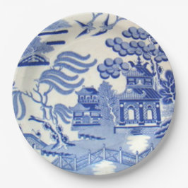 Prato De Papel O salgueiro azul inquebrável chapeia 9 polegadas