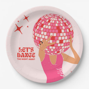 Prato De Papel O Vamos Disco Dança A Noite