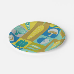 Prato De Papel O vegetariano obstrui II