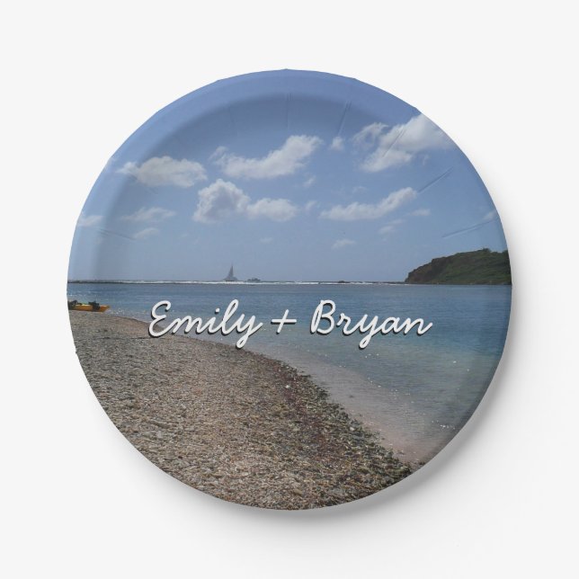 Prato De Papel O veleiro à distância na Rua. (Frente)