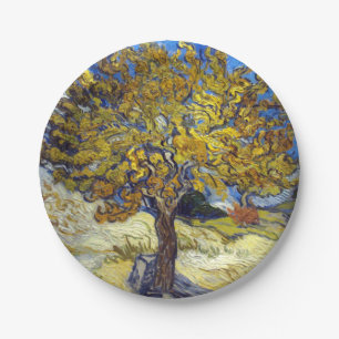 Prato De Papel Obra-Prima da Arte da Amoreira de Van Gogh