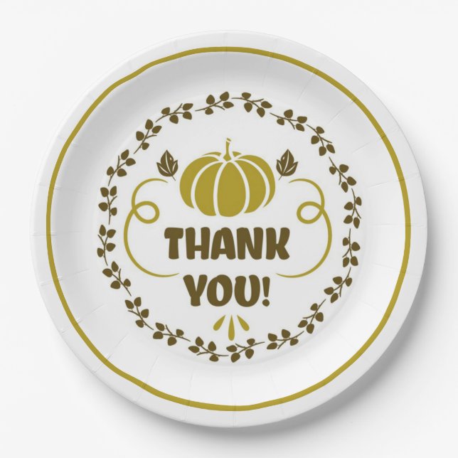 Prato De Papel Obrigado (Frente)