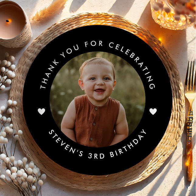 Prato De Papel Obrigado Foto de Aniversário (Criador carregado)