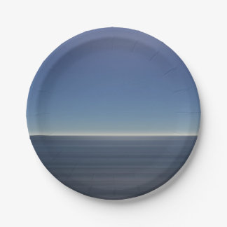 Prato De Papel Oceano Azul Calmo