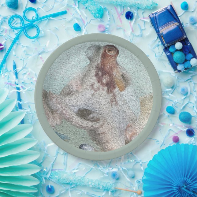 Prato De Papel Octopus (Festa)