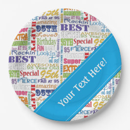 Prato De Papel Ofertas De Festa de aniversário 95 Únicas E Especi