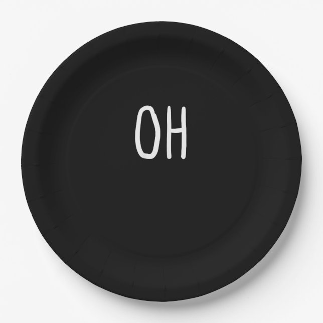 Prato De Papel Oh Deer Trendy Halloween Style  (Frente)