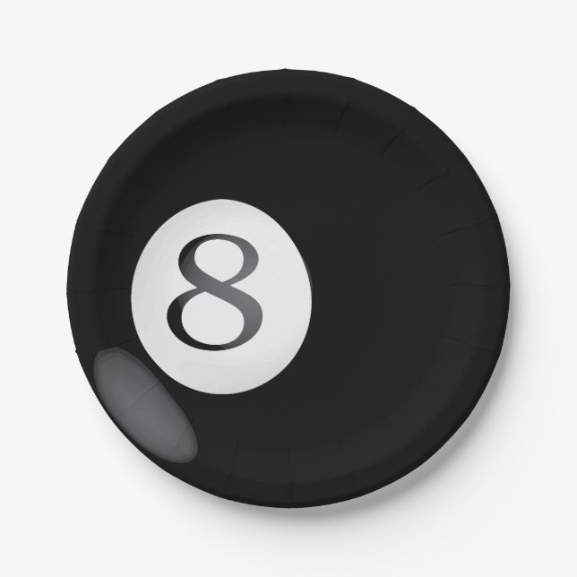 Prato De Papel Oito placas de papel da bola (Frente)