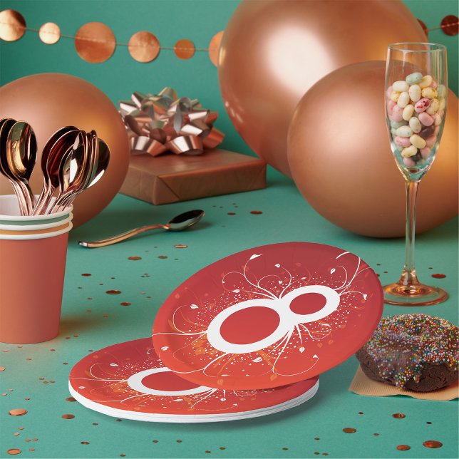 Prato De Papel Oito placas de papel decorativas (Criador carregado)