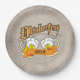 Prato De Papel Oktoberfest Festival Alemão Beer Caneca de cerveja