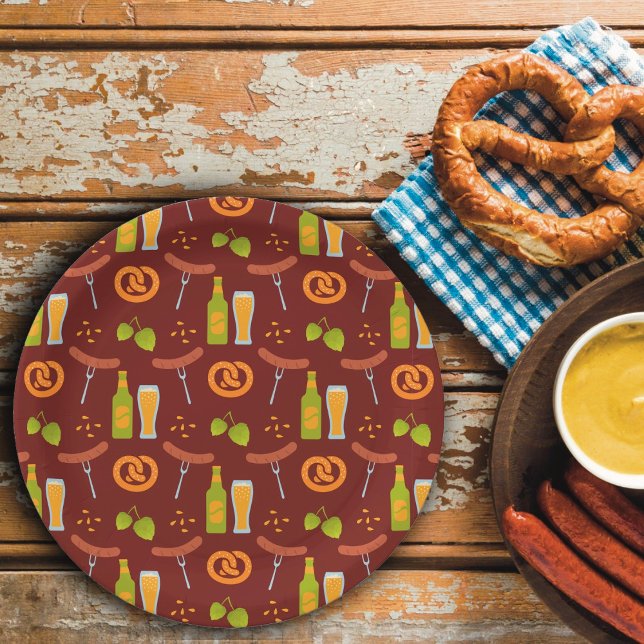 Prato De Papel Oktoberfest Festival Alemão de Cerveja (Criador carregado)