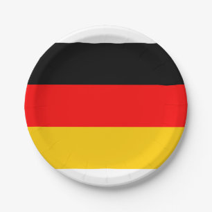 Prato De Papel Oktoberfest German Flag Germany Theme Party