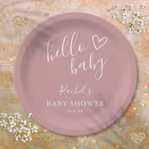 Olá Bebê Boho Rosa Po dusty Festa de Bebê Menina
