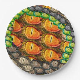 Prato De Papel Olho Dragão