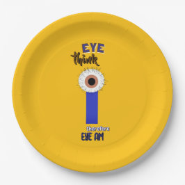 Prato De Papel Olhos de Descartes