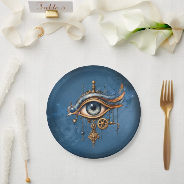 Prato De Papel Olhos do Universo (Casamento)