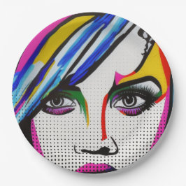 Prato De Papel Olhos Mentirosos
