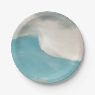 Prato De Papel ondas de todas as formas