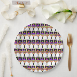 Prato De Papel Onde está o Pickleball