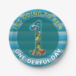Prato De Papel One-derful Day Paper Plate