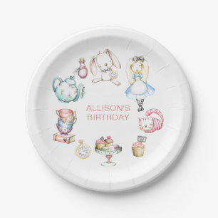 Prato De Papel Onederland Primeira Festa de aniversário