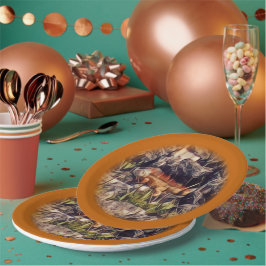 Prato De Papel Orange Guana Art