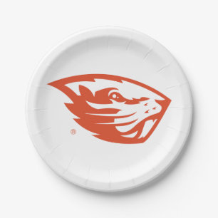 Prato De Papel Oregon State Beavers Cabeça de castor