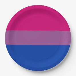 Prato De Papel Orgulho Bissexual (Bandeira Bi)