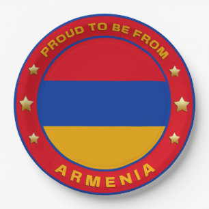 Prato De Papel Orgulho De Ser Da Armênia