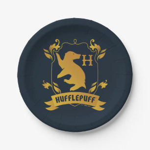 Prato De Papel Ornamentado HUFFLUFF™ House Crest