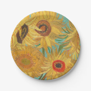 Prato De Papel Os girassóis de Van Gogh